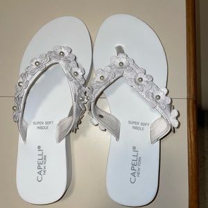Cute little white sandals